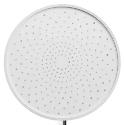 GoodHome Colonne de bain/douche thermostatique avec pommeau, douchette 3 jets, flexible, barre réglable, chrome, Anika