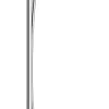 Colonne De Baignoire|Hansgrohe Colonne de bain/douche thermostatique avec pommeau + douchette 2 jets + flexible + barre réglable, chrome, Crometta E
