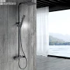 Imex Colonne de Douche Anti-Calcaire Noir Mat FIYI BDF016/NG