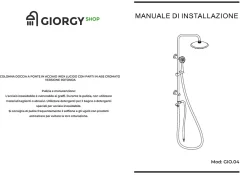 Laneri Colonne de douche pont avec pommeau douche cervical circulaire