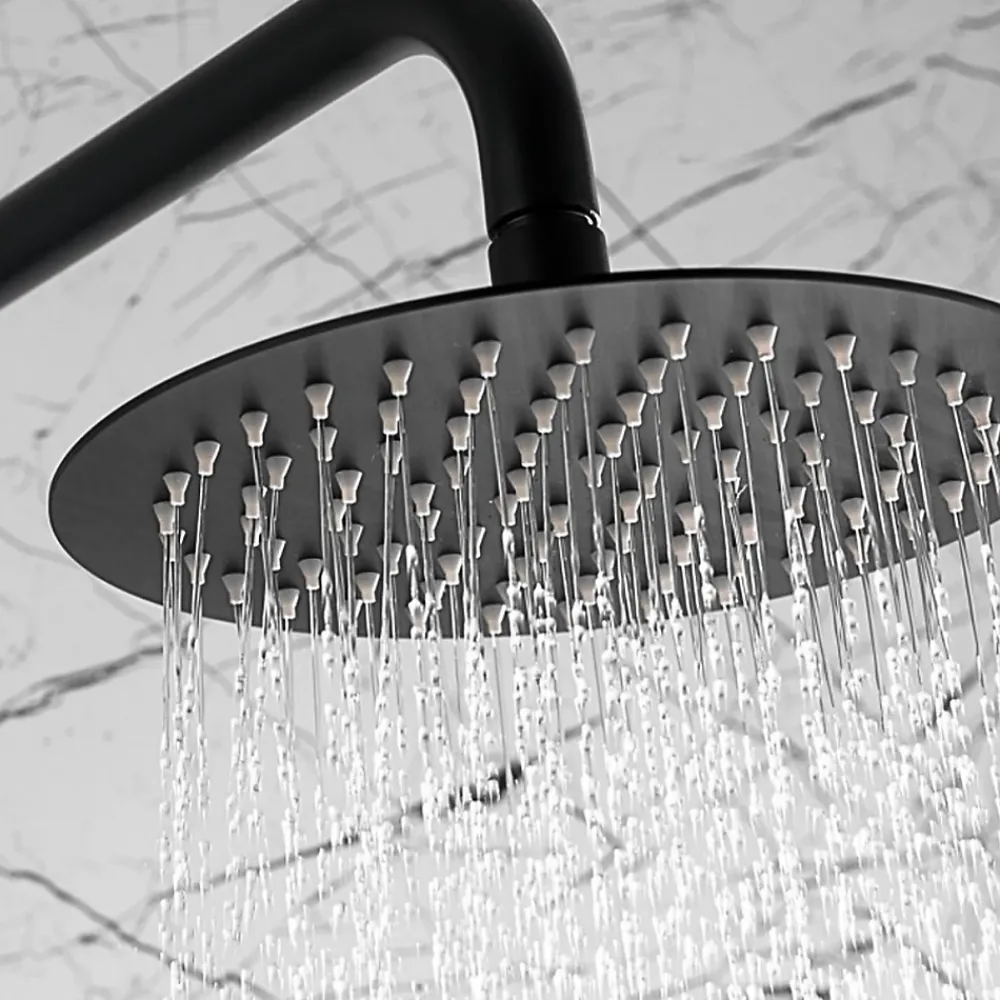 Colonne De Douche Mécanique|Imex Colonne de Douche Anti-Calcaire Noir Mat BDD038/NG