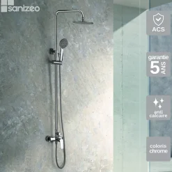 Colonne De Douche Mécanique|Imex Colonne de Douche Anti-Calcaire Chrome BELGICA BDZ044