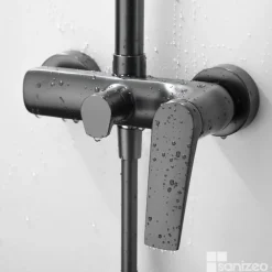 Imex Colonne de Douche Anti-Calcaire Black Gun Métal DELOS BDD055/BGM