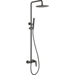Imex Colonne de Douche Anti-Calcaire Black Gun Métal DELOS BDD055/BGM