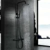 Imex Colonne de Douche Anti-Calcaire Noir Mat DINAMARCA BDR031/NG