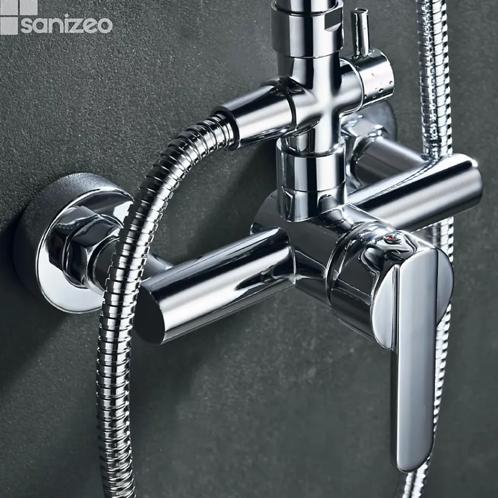 Colonne De Douche Mécanique|Imex Colonne de Douche Anti-Calcaire Chrome ROMA BDR001