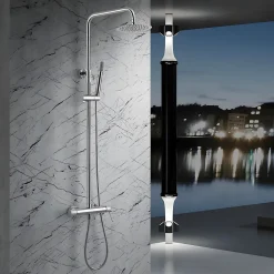 Colonne De Douche Mécanique|Imex Colonne de Douche Anti-Calcaire Chrome BDD038