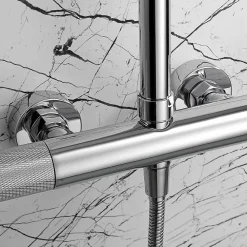 Colonne De Douche Mécanique|Imex Colonne de Douche Anti-Calcaire Chrome BDD038