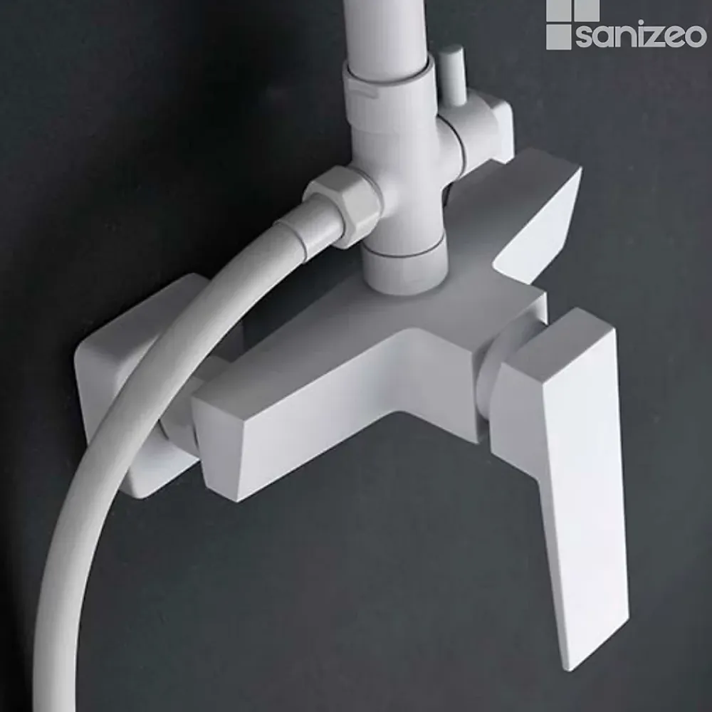 Colonne De Douche Mécanique|Imex Colonne de Douche Anti-Calcaire Blanc Mat ART BDAR025/BL
