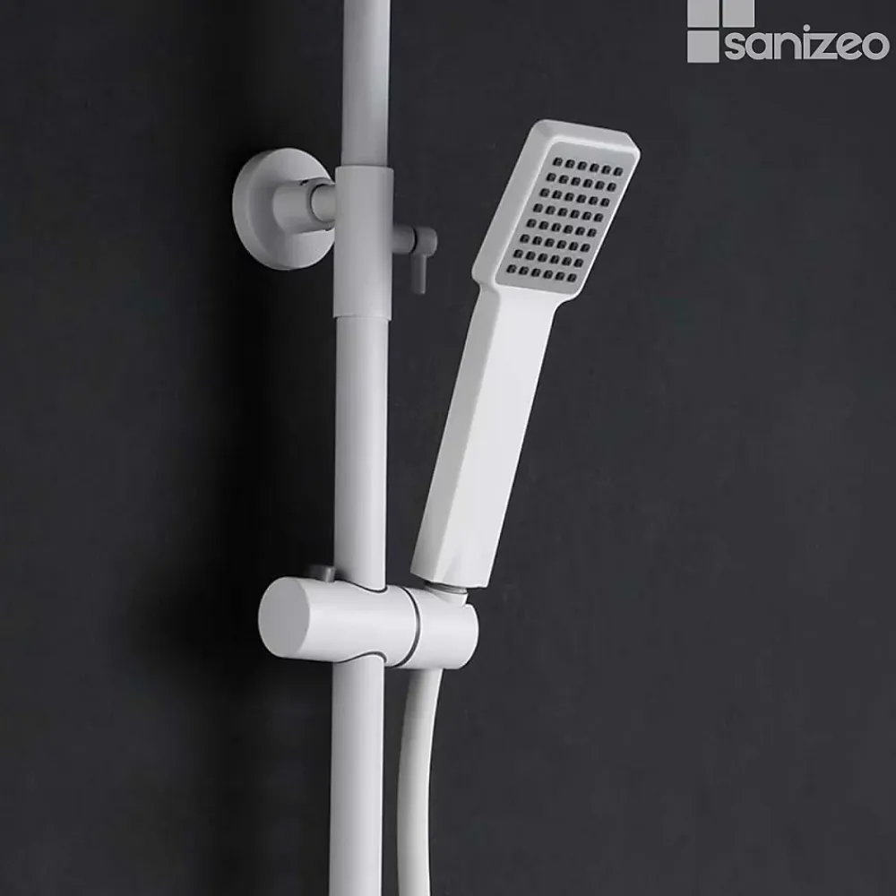 Colonne De Douche Mécanique|Imex Colonne de Douche Anti-Calcaire Blanc Mat ART BDAR025/BL