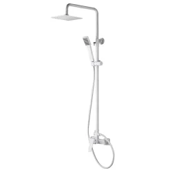 Colonne De Douche Mécanique|Imex Colonne de Douche Anti-Calcaire Blanc Mat ART BDAR025/BL
