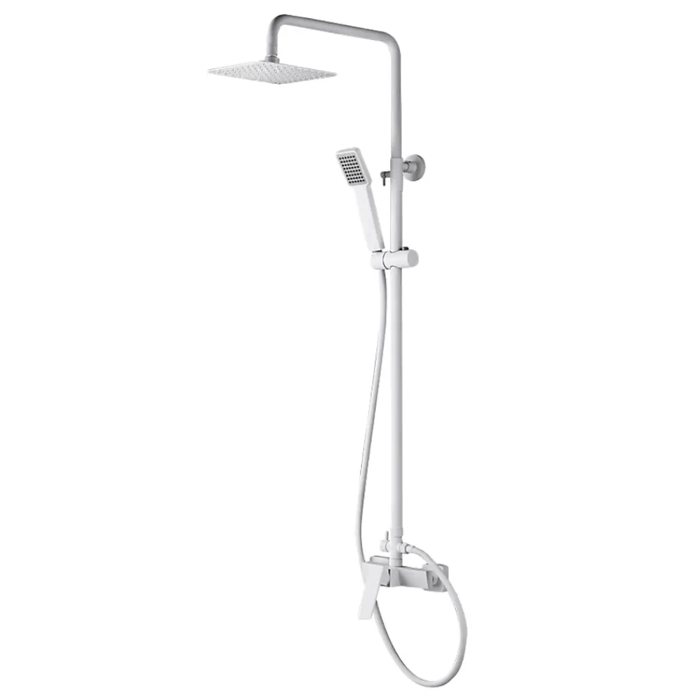 Colonne De Douche Mécanique|Imex Colonne de Douche Anti-Calcaire Blanc Mat ART BDAR025/BL