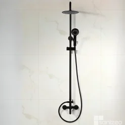 Colonne De Douche Mécanique|Imex Colonne de Douche Anti-Calcaire Noir Mat ROMA BDR001/NG