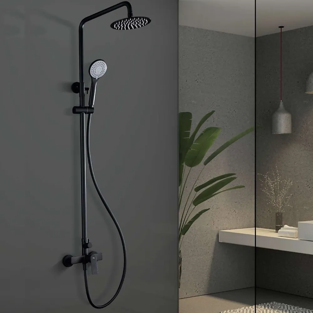 Colonne De Douche Mécanique|Imex Colonne de Douche Anti-Calcaire Chrome LUXOR BDX023/NG