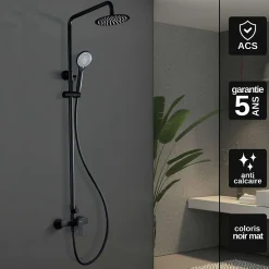 Colonne De Douche Mécanique|Imex Colonne de Douche Anti-Calcaire Chrome LUXOR BDX023/NG
