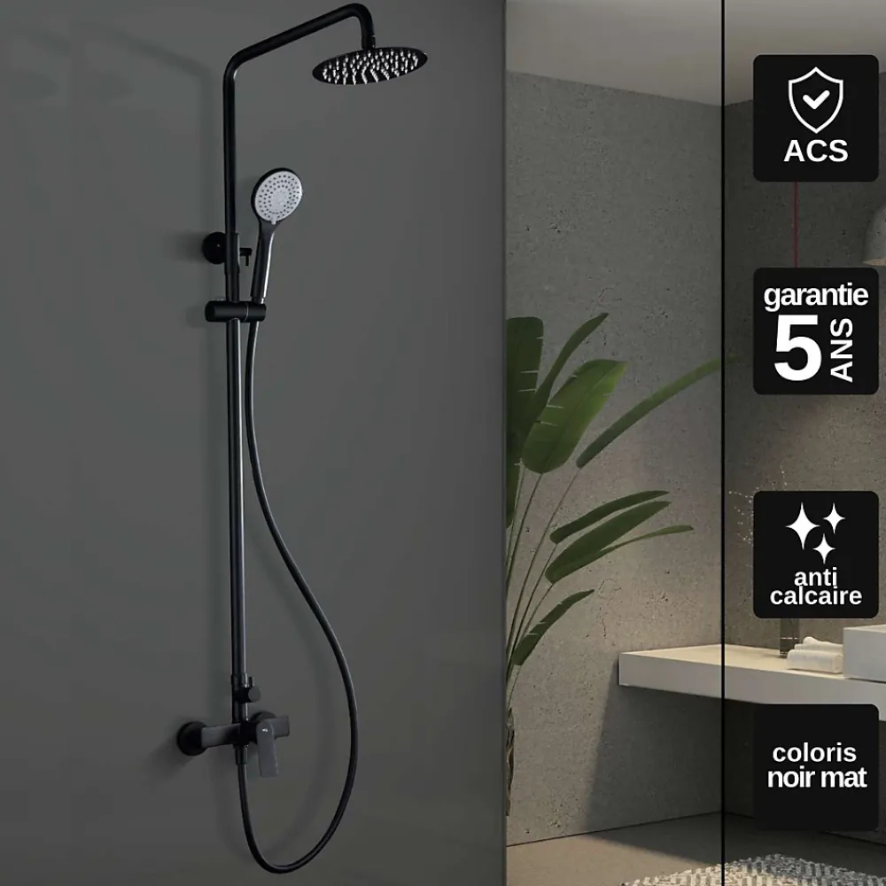 Colonne De Douche Mécanique|Imex Colonne de Douche Anti-Calcaire Chrome LUXOR BDX023/NG