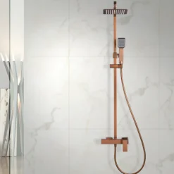 Imex Colonne de Douche Anti-Calcaire Or Rose Cuivré PISA BDP048/ORC