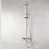 Imex Colonne de Douche Anti-Calcaire Niquel Brossé MONZA BDM039/NQ