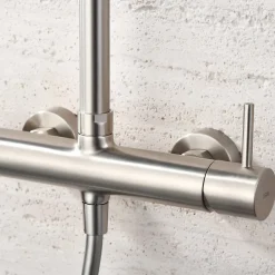 Imex Colonne de Douche Anti-Calcaire Niquel Brossé MONZA BDM039/NQ
