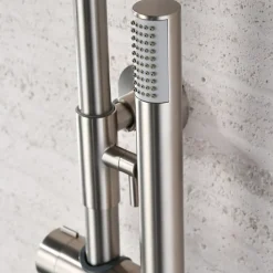 Imex Colonne de Douche Anti-Calcaire Niquel Brossé MONZA BDM039/NQ