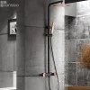 Imex Colonne de Douche Anti-Calcaire Noir et Or Rose Cuivré SUECIA BDC032/NOR