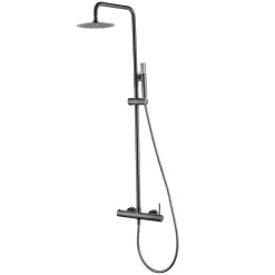 Colonne De Douche Mécanique|Imex Colonne de Douche Anti-Calcaire Black Gun Métal MONZA BDM039/BGM