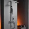 Colonne De Douche Mécanique|Imex Colonne de Douche Anti-Calcaire Noir Mat MONZA BDM039/NG
