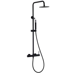 Colonne De Douche Mécanique|Imex Colonne de Douche Anti-Calcaire Noir Mat MONZA BDM039/NG