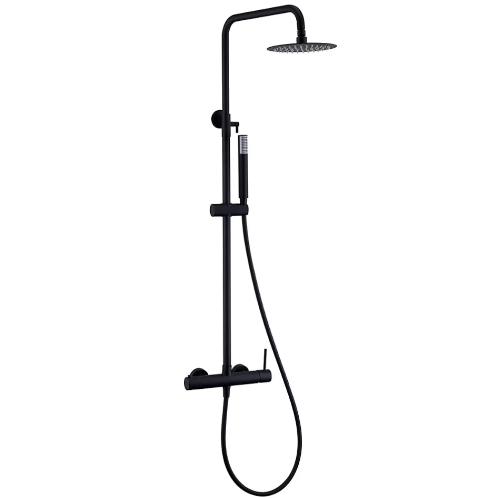 Colonne De Douche Mécanique|Imex Colonne de Douche Anti-Calcaire Noir Mat MONZA BDM039/NG
