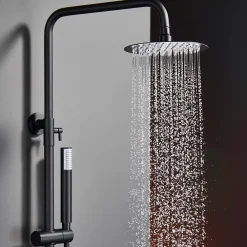 Colonne De Douche Mécanique|Imex Colonne de Douche Anti-Calcaire Noir Mat MONZA BDM039/NG