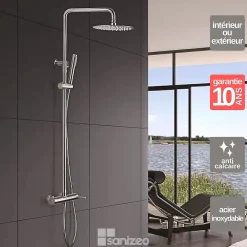 Colonne De Douche Mécanique|Imex Colonne de Douche Anti-Calcaire Acier Inoxydable Intérieur / Extérieur MOSCU BDK034