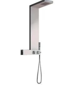 Kinedo Colonne de douche AQUADESIGN - Largeur: 20 cm - Profondeur: 50 cm - Hauteur: 102,5 cm - Chromé - Façade blanche