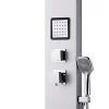 Kiamami Valentina Colonne De Douche Avec Fonction Hydromassage Couleur Gris