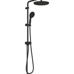 Grohe Colonne de douche avec inverseur manuel - Economie d'eau - Vitalio Start System 250 - Noir Mat - 266802431
