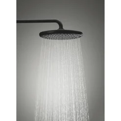 Grohe Colonne de douche avec inverseur manuel - Economie d'eau - Vitalio Start System 250 - Noir Mat - 266802431