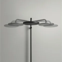 Grohe Colonne de douche avec inverseur manuel - Economie d'eau - Vitalio Start System 250 - Noir Mat - 266802431