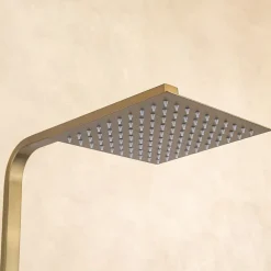 Lomazoo Colonne de douche avec mitigeur thermostatique Estrella doré