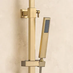 Lomazoo Colonne de douche avec mitigeur thermostatique Estrella doré
