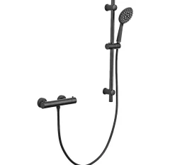 Colonne De Douche Thermostatique|Lomazoo Colonne de douche avec mitigeur thermostatique Lando noir