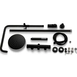 Lomazoo Colonne de douche avec mitigeur thermostatique Pandora noir