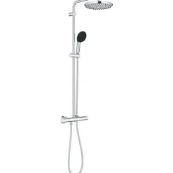 Grohe Colonne de douche avec mitigeur thermostatique - Economie d'eau - Vitalio Start System 250 - Chromé - 26677001