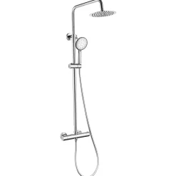 Colonne De Douche Thermostatique|Lomazoo Colonne de douche avec mitigeur thermostatique Ariël Chromé