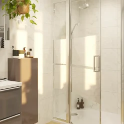 Colonne De Douche Mécanique|GoodHome Colonne de douche avec mélangeur mécanique + douchette + flexible + barre réglable, chrome, Etel