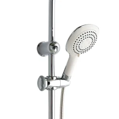 Kiamami Valentina Colonne De Douche Avec Pommeau Fixe Et Douchette De Forme Carrée
