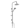 Kiamami Valentina Colonne De Douche Avec Pommeau Rond Fixe Et Barre De Douche En Abs