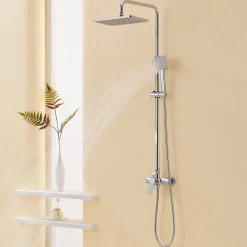 Colonne De Douche Mécanique|Auralum Max Colonne de Douche avec Robinetterie , Ensemble de Douche avec pommeau + douchette + flexible
