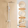 Colonne De Douche Thermostatique|Auralum Max Colonne de Douche avec Robinetterie Thermostatique, Ensemble de Douche avec pommeau + douchette