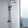 Auralum Max Colonne de Douche avec Robinetterie , Ensemble de Douche avec pommeau + douchette + flexible