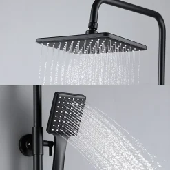 Auralum Max Colonne de Douche avec Robinetterie , Ensemble de Douche avec pommeau + douchette + flexible