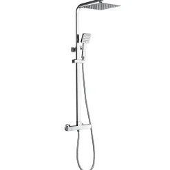 Auralum Max Colonne de Douche avec Robinetterie Thermostatique, Ensemble de Douche avec pommeau + douchette + flexible